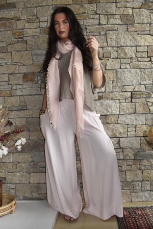 Basso Shirring Sailor Palazzo Pant Seashell